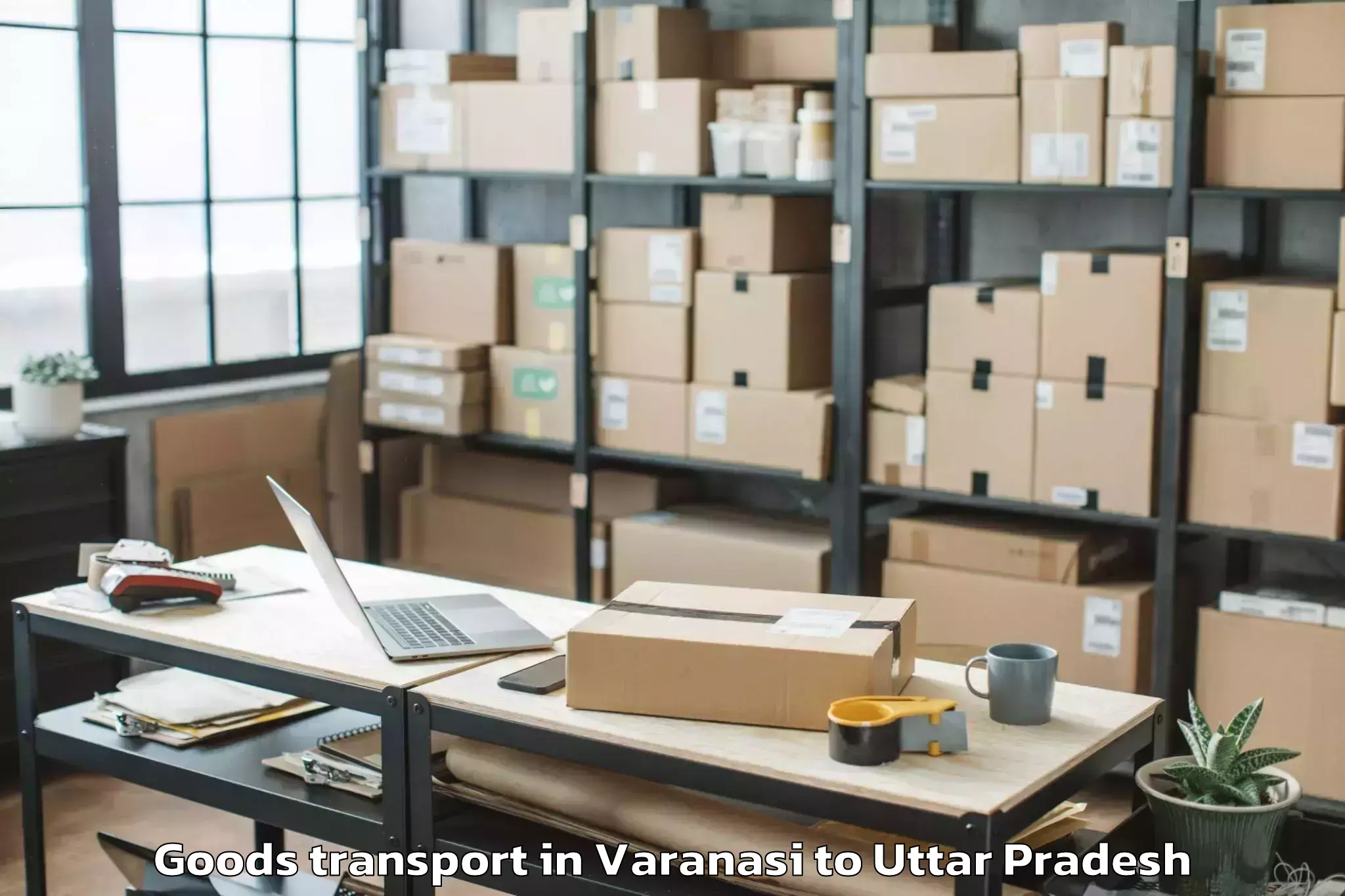 Varanasi to Muskara Goods Transport Booking